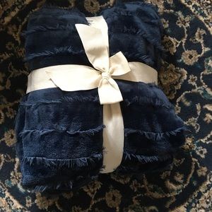 Beautiful dark blue throw